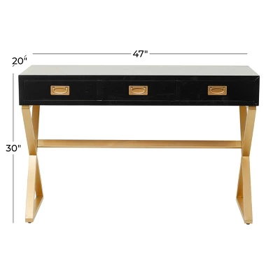 30" X 47" Contemporary Wood Desk - Olivia & May 6 30" X 47" Contemporary Wood Desk - Olivia & May - Image 6