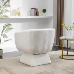 28"W Swivel Accent Sofa Chair, 360 Degree Leisure Club Chair-ModernLuxe -Baxton Studio Shop GUEST c8f80813 d961 4bf8 9b89 4ddfe218b6b5