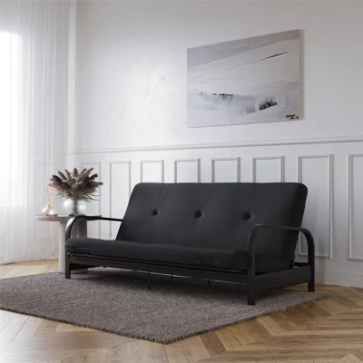 Full 6" Mae Thermobonded High Density Polyester Fill Futon Linen Mattress - Room & Joy 1 Full 6" Mae Thermobonded High Density Polyester Fill Futon Linen Mattress - Room & Joy