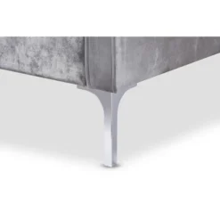 Baxton Studio Clara Velvet Fabric Upholstered 2 Seater Loveseat Gray - BaxtonStudio -Baxton Studio Shop GUEST cb140ed4 6f0f 426a aa02 ed4e4e41ca90