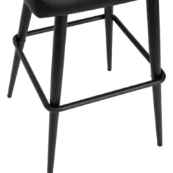 Merrick Lane Set Of 2 Modern Armless Barstools With Contoured Backs, Steel Frames, And Integrated Footrests -Baxton Studio Shop GUEST cb2a9d85 a662 4290 8531 ab89ecac9d0b
