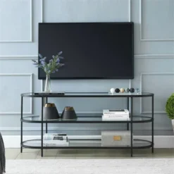 Black Bronze Oval TV Stand - Henn&Hart 10 Black Bronze Oval TV Stand - Henn&Hart -Baxton Studio Shop GUEST cbb0ce7e 5afc 4715 acd4 4199b51289df