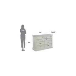 Seaside Lodge Dresser Off White - Homestyles -Baxton Studio Shop GUEST cc695598 255d 4d35 9fa3 8b616877bbb7