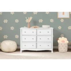 DaVinci Kalani 6 Drawer Double Wide Dresser -Baxton Studio Shop GUEST cc99c7d6 ad9c 4575 aff5 08501cc98b5b