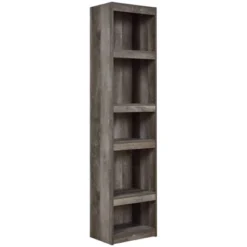 71.97" 5 Tier Wooden Pier With Adjustable Shelves - Benzara -Baxton Studio Shop GUEST cd03c75a b443 4a63 9b1c 2ae648dc3b1f