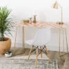 Elisabeth Fredriksson Art Deco Pink/Gold Desk - Deny Designs