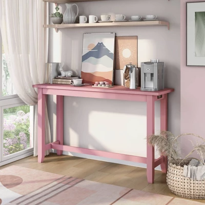 Rockland Counter Height Table With USB Port Antique Pink - HOMES: Inside + Out 1 Rockland Counter Height Table With USB Port Antique Pink - HOMES: Inside + Out