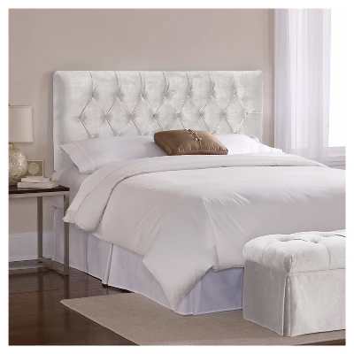 Edwardian Tufted Headboard Velvet - Skyline Furniture 1 Edwardian Tufted Headboard Velvet - Skyline Furniture