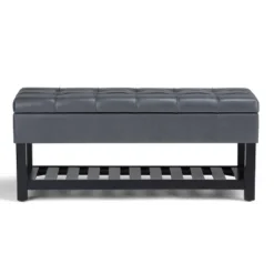 44" Wyatt Storage Ottoman Bench - WyndenHall -Baxton Studio Shop GUEST ce974914 39fd 4fff 9a13 ab759bce981c