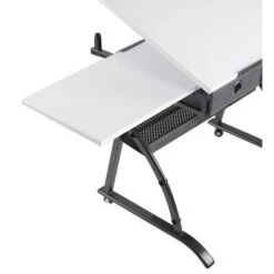 Core Drawing Table And Stool Set Charcoal Black/White - Studio Designs -Baxton Studio Shop GUEST ceac8797 d163 4061 970b 3230c935d4c1