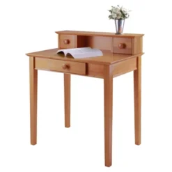 Studio Writing Desk With Hutch Honey Brown - Winsome -Baxton Studio Shop GUEST cf5f2e4c 6b6a 42b4 b1fd fb10d4bfba86