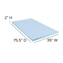 Flash Furniture 14 Inch Metal Platform Bed Frame With 12 Inch Pocket Spring Mattress In A Box And 2 Inch Cool Gel Memory Foam Topper -Baxton Studio Shop GUEST cf730b81 33e1 465f 8793 036f678d4d96