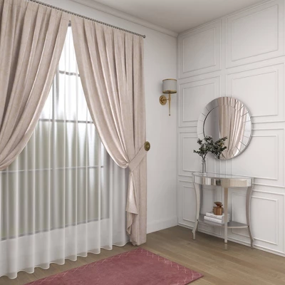 Set Of 2 Glam Fir Console Tables With Mirror White - Olivia & May 16 Set Of 2 Glam Fir Console Tables With Mirror White - Olivia & May - Image 16