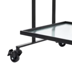 Industrial Metal Bar Cart Black - Olivia & May 11 Industrial Metal Bar Cart Black - Olivia & May -Baxton Studio Shop GUEST cfe83935 cd6b 4d56 9d01 9787deee6114