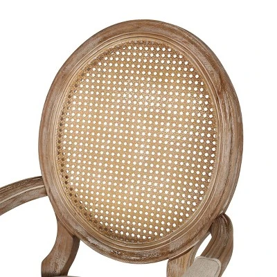 Set Of 4 Judith French Country Wood And Cane Upholstered Dining Chairs - Christopher Knight Home 7 Set Of 4 Judith French Country Wood And Cane Upholstered Dining Chairs - Christopher Knight Home - Image 7