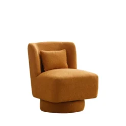 20.6" Modern Comfortable 360 Degree Swivel Accent Chair - ModernLuxe -Baxton Studio Shop GUEST d0b26e0e 7aac 424e b632 737c06365b17
