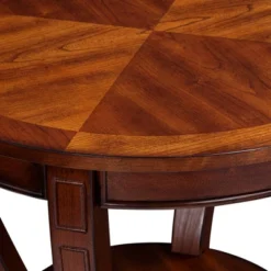 Elm Lane Farmhouse Rustic Cherry Wood Round Accent Side End Table 26" Wide Natural Curving Legs Living Room Home House Entryway 9 Elm Lane Farmhouse Rustic Cherry Wood Round Accent Side End Table 26" Wide Natural Curving Legs Living Room Home House Entryway -Baxton Studio Shop GUEST d10a1883 42a2 483d aefb bf66be4f6ee9