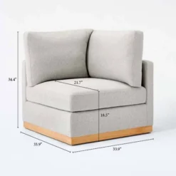 Woodland Hills Modular Sectional Corner Light Gray - Threshold™ Designed With Studio McGee -Baxton Studio Shop GUEST d13a80c0 94a7 4a14 807c 01f454d7e453