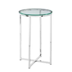 Vivian Glam X Leg Round Side Table - Saracina Home 16 Vivian Glam X Leg Round Side Table - Saracina Home -Baxton Studio Shop GUEST d1955743 21af 4353 ac5d d84c0ff0a989