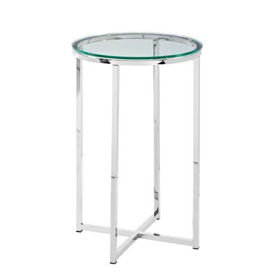 Vivian Glam X Leg Round Side Table - Saracina Home 8 Vivian Glam X Leg Round Side Table - Saracina Home - Image 8