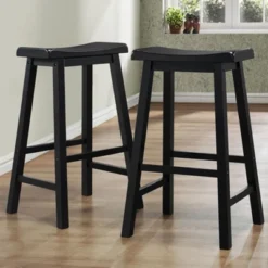 Set Of 2 29" Watkins Saddle Seat Backless Counter Height Barstools - Inspire Q