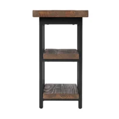Pomona 2 Shelf End Table Reclaimed Wood Rustic Natural - Alaterre Furniture -Baxton Studio Shop GUEST d22d2ea2 bca4 4887 b26b 21dfe3f29d04