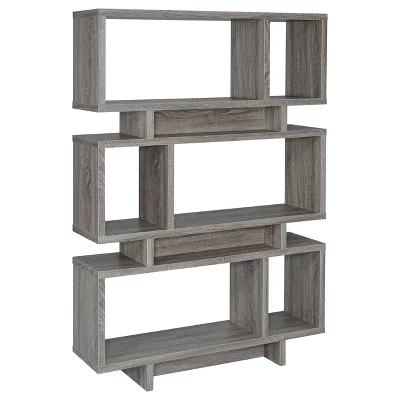 Reid 3 Shelf Bookcase - Coaster 5 Reid 3 Shelf Bookcase - Coaster - Image 5