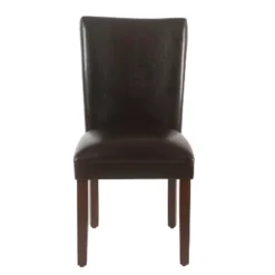 Set Of 2 Parsons Dining Chair Faux Leather - Homepop -Baxton Studio Shop GUEST d32e6025 b4c6 445a 811c 7e6582c60e49