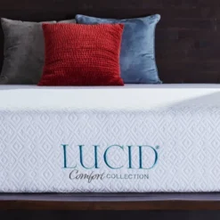 Lucid Comfort Collection 8" Gel Memory Foam Mattress -Baxton Studio Shop GUEST d33e7c39 43e1 49a8 9a01 f1db3d2c390a