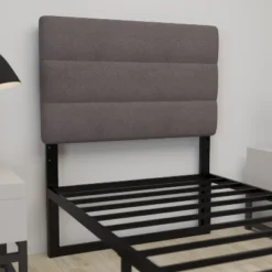 Merrick Lane Headboard With Tufted Upholstery And Powder Coated Metal Frame -Baxton Studio Shop GUEST d373dbe1 3cd2 4e68 9204 a7e469879fb7