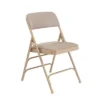Set Of 4 Deluxe Fabric Padded Triple Brace Folding Chairs - Hampden Furnishings