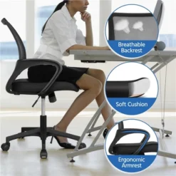 Yaheetech Adjustable Ergonomic Computer Chair Office Chair -Baxton Studio Shop GUEST d43aa7ea 23ff 48ab bee7 99a1eef70d2a