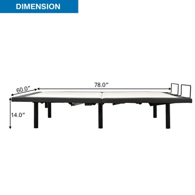 Costway Queen Size Adjustable Bed Base Electric Bed Frame W/ Massage Modes 1 Costway Queen Size Adjustable Bed Base Electric Bed Frame W/ Massage Modes