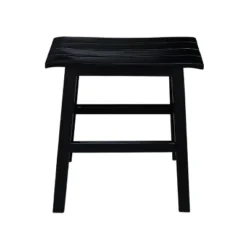 18" Slat Seat Counter Height Barstool - International Concepts