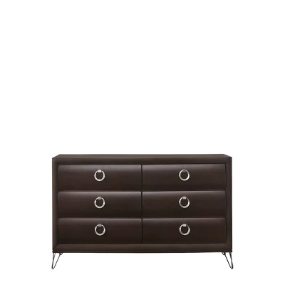 63" Tablita Dresser Dark Merlot - Acme Furniture 1 63" Tablita Dresser Dark Merlot - Acme Furniture