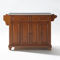 Cambridge Stainless Steel Top Full Size Kitchen Island/Cart - Crosley -Baxton Studio Shop GUEST d4d378dc 3ce7 4996 94ee 6b434e97c55e