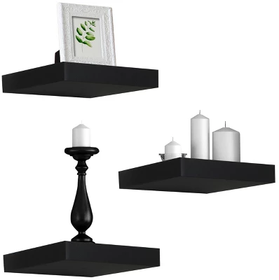 Sorbus Decorative Floating Shelves Black 4 Sorbus Decorative Floating Shelves Black - Image 4