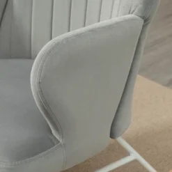 HOMCOM Accent Rocking Chairs, Upholstered Nursery Glider Rocker, Modern Armchair, Wingback Chair For Living Room And Bedroom, Gray -Baxton Studio Shop GUEST d5d7b66d de61 414b 9654 f3dfe042edc8