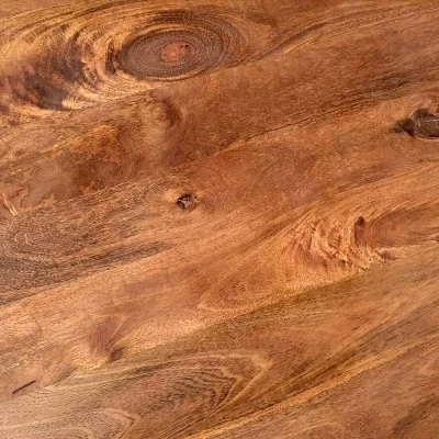 22" X Shape Iron Frame Industrial End Side Table With Mango Wood Tray Top Brown/Black - The Urban Port 5 22" X Shape Iron Frame Industrial End Side Table With Mango Wood Tray Top Brown/Black - The Urban Port - Image 5