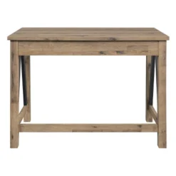 Quinton Writing Desk With Drawer Salvage Oak - OSP Home Furnishings -Baxton Studio Shop GUEST d6412e8f ea19 4b71 82d4 1f313c7b5e10