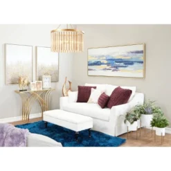 Metal And Mirror Art Deco Console Table Gold - Olivia & May -Baxton Studio Shop GUEST d6734592 bc37 46b5 8be7 34a27fb63aa0