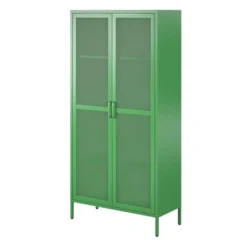 Channing Tall 2 Door Storage Cabinet Mesh Metal Locker - Novogratz 17 Channing Tall 2 Door Storage Cabinet Mesh Metal Locker - Novogratz -Baxton Studio Shop GUEST d6ce9af7 1ef1 4b3b 9815 20a24676ca3f
