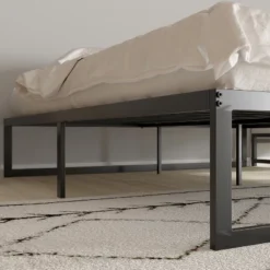 Merrick Lane 14 Inch Steel Bed Frame With Steel Slat Support For Any Mattress (No Box Spring Required) -Baxton Studio Shop GUEST d6fc3635 ddb2 4946 9b66 23178d3995db