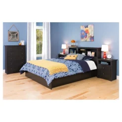 Monterey 5 Drawer Dresser Washed Black - Prepac