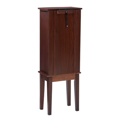 Francesca Jewelry Armoire Merlot Brown - Powell Company 6 Francesca Jewelry Armoire Merlot Brown - Powell Company - Image 6
