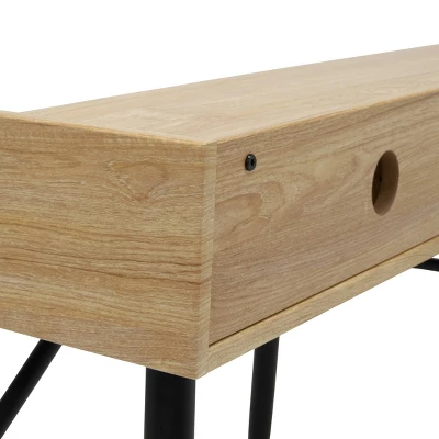 Woodford Writing Desk With Low Hutch Graphite/Ash - Calico Designs 9 Woodford Writing Desk With Low Hutch Graphite/Ash - Calico Designs - Image 9