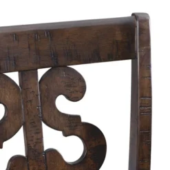 2pc 30" Stanford Swirl Back Barstool Set Smokey Walnut - Picket House Furnishings -Baxton Studio Shop GUEST d85174aa 229e 43be 9c12 18fb0c84091a