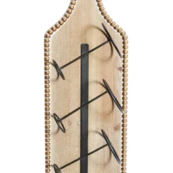 Wood Bottle Shaped 4 Bottle Wall Wine Rack With Beaded Frame Brown - Olivia & May 6 Wood Bottle Shaped 4 Bottle Wall Wine Rack With Beaded Frame Brown - Olivia & May -Baxton Studio Shop GUEST d879d02f 7aa9 4739 9d98 2a4585e58d9a