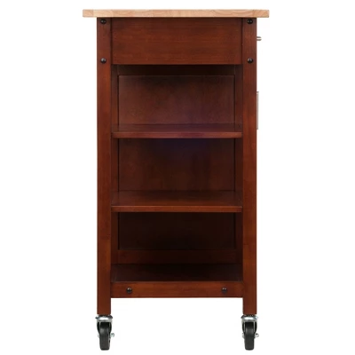 Marissa Kitchen Cart Walnut - Winsome 3 Marissa Kitchen Cart Walnut - Winsome - Image 3