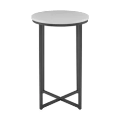 Vivian Glam X Leg Round Side Table - Saracina Home 11 Vivian Glam X Leg Round Side Table - Saracina Home -Baxton Studio Shop GUEST d9c87a6c 23a2 4a0b be6b a91c0814beb2